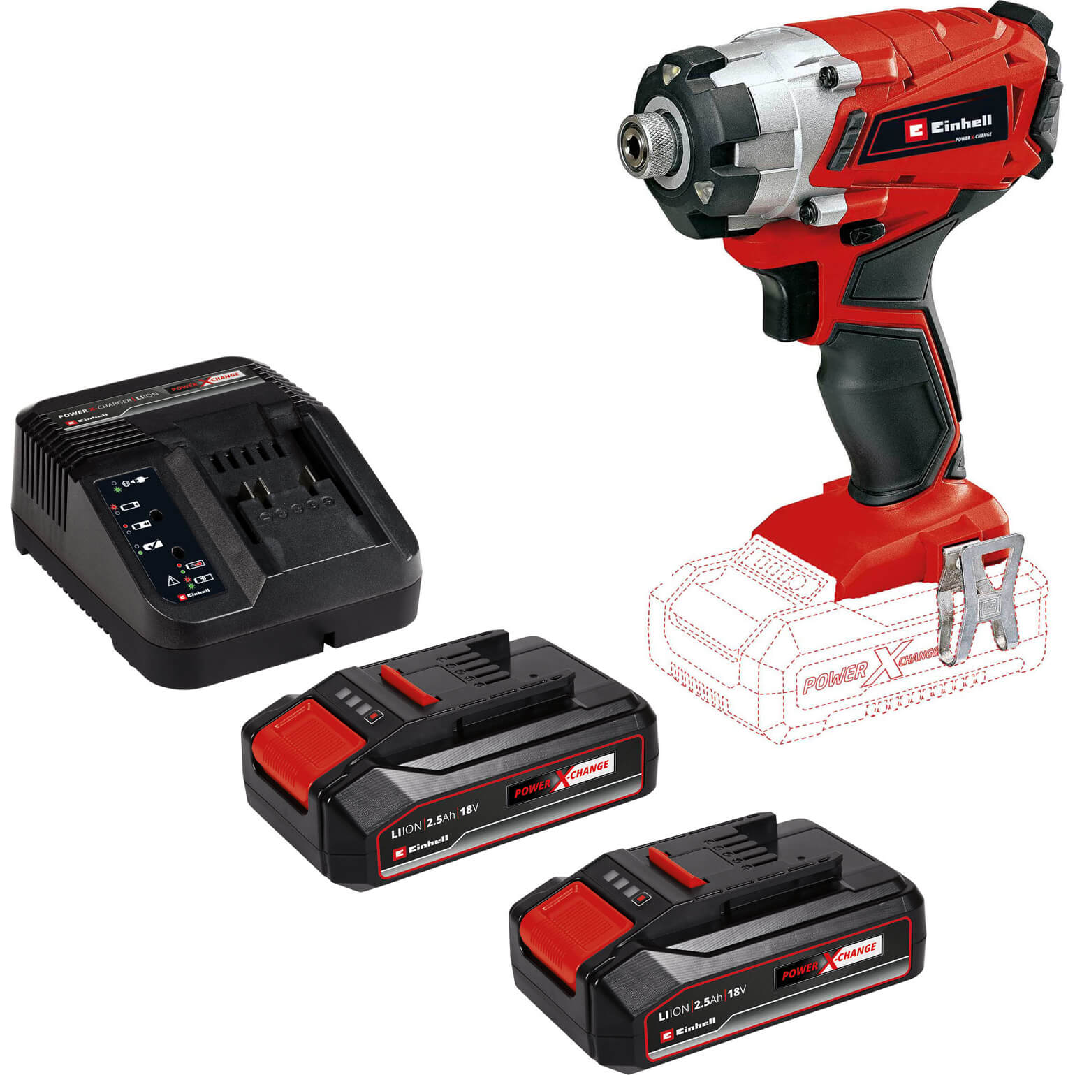 Einhell TE-CI 18/1 Li 18v Cordless Impact Driver 2 x 2.5ah Li-ion Charger No Case | Compare The Build