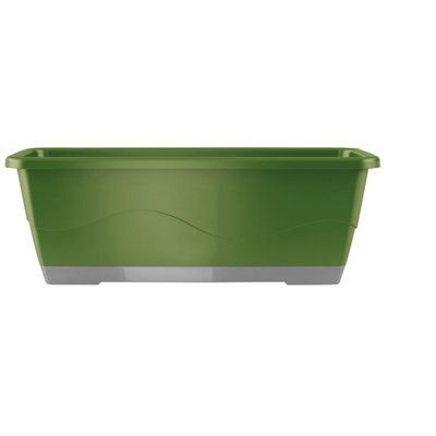 Verve Roe Green Plastic Planter 45Cm | Compare The Build