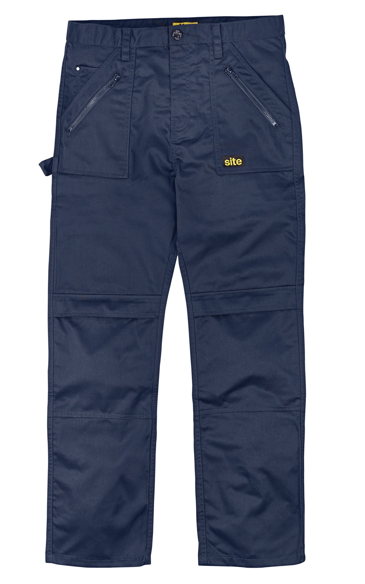 Site Beagle Navy Trousers, W30" L31" | Compare The Build