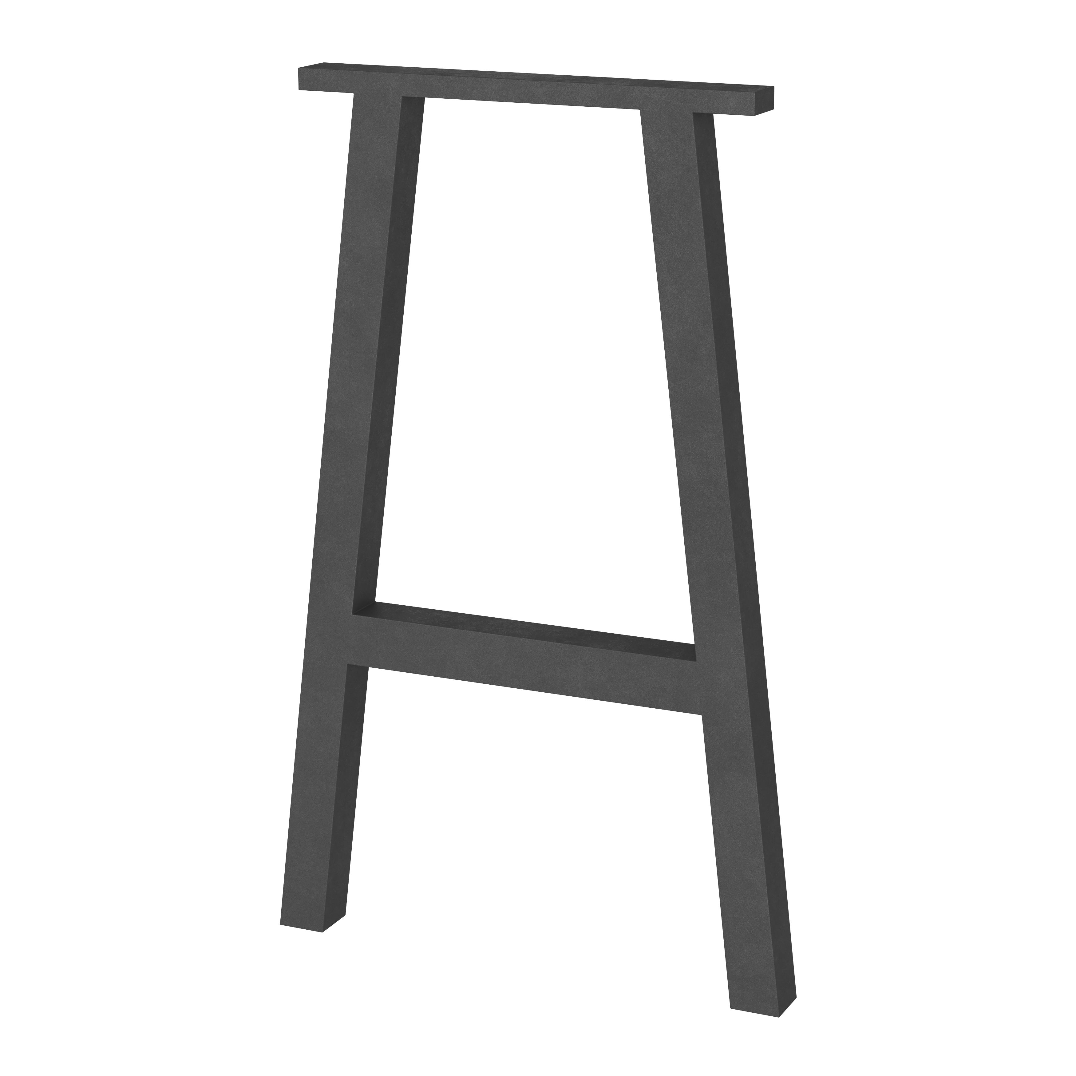 GoodHome Nantua 890mm Black Industrial Worktop Support Leg | Compare The Build