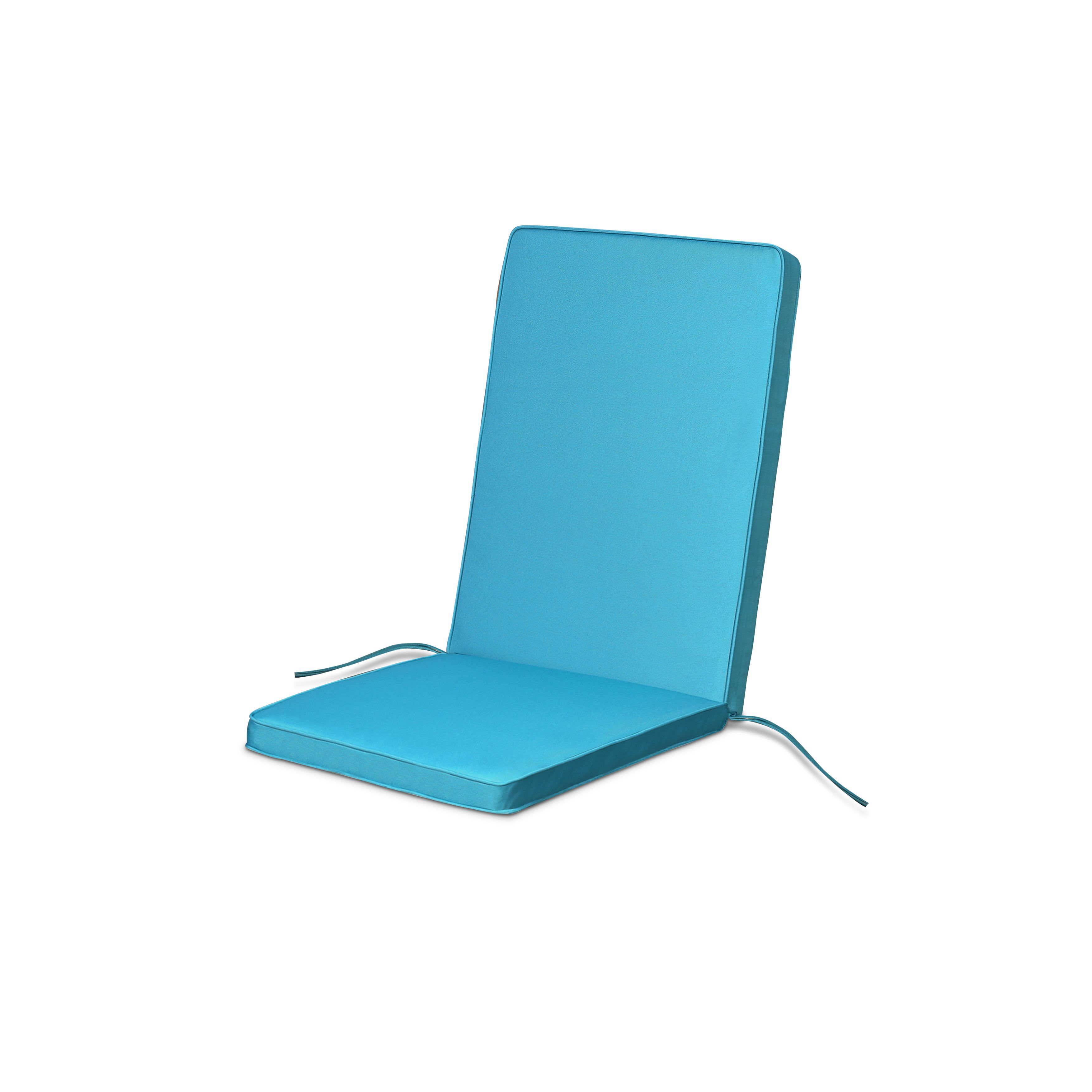 Blooma Tiga Biscay Blue Plain High Back Seat Cushion Price Comparisons | Compare The Build