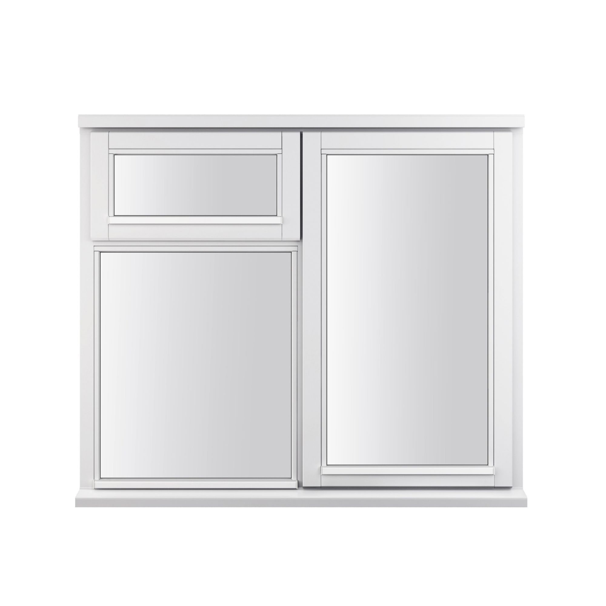 Stormsure Clear Double Glazed White Timber Right-Handed Side Hung Casement Window, (H)1045mm (W)1195mm Price Comparisons | Compare The Build