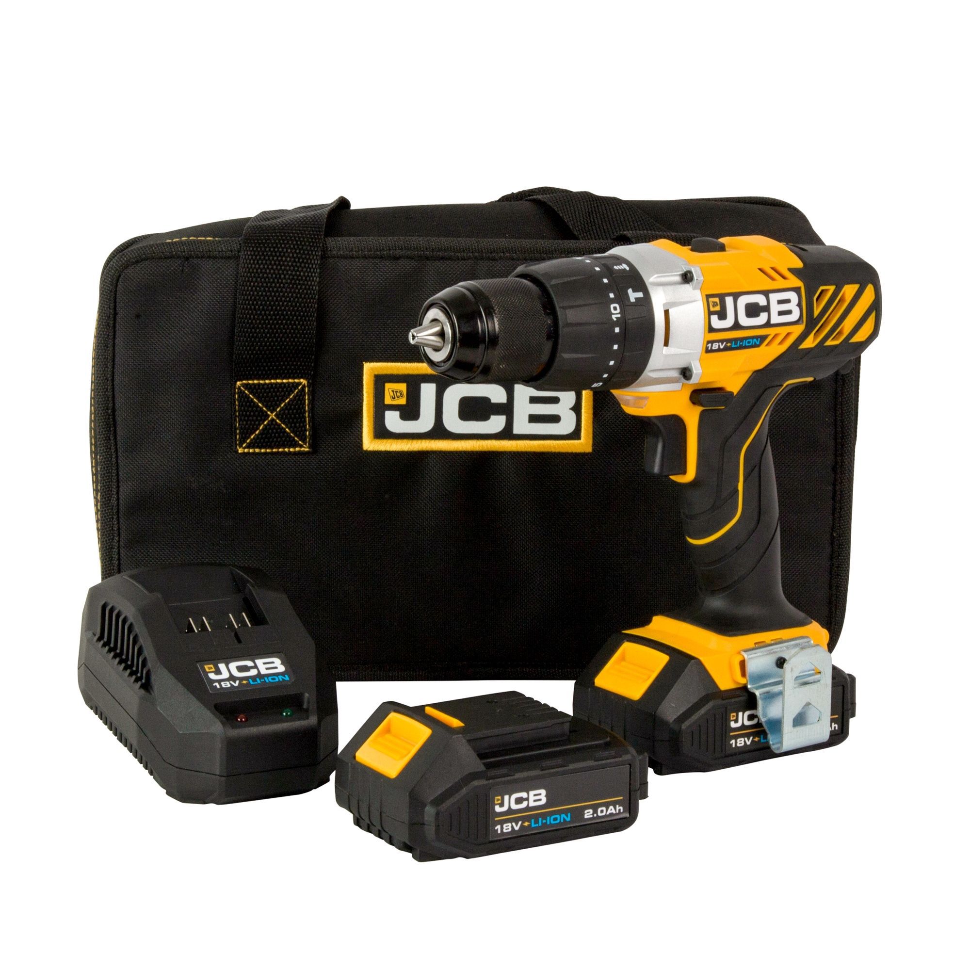 Jcb 18V 2Ah Li-Ion Cordless Combi Drill 2 Batteries Jcb-18Cd-2 Price Comparisons | Compare The Build