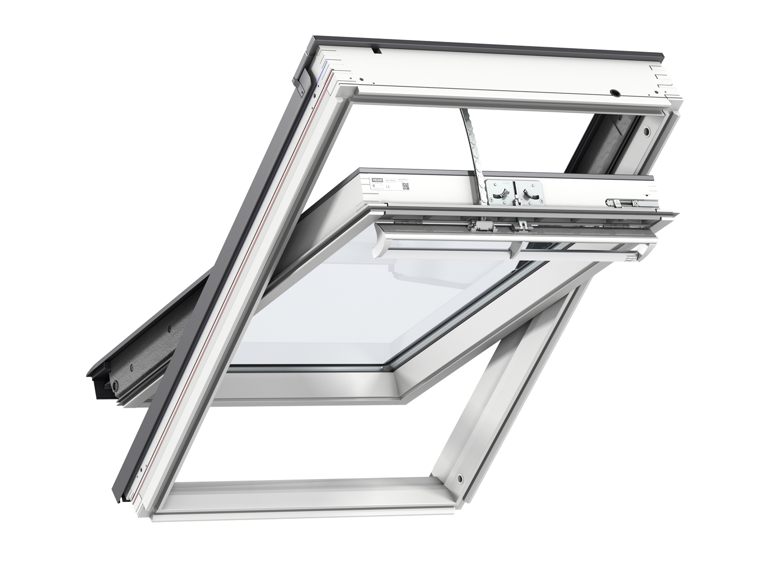 VELUX Roof Balcony Solar Centre Pivot Roof Window White Paint 942 x 1600mm GGL PK10 207030 Price Comparisons | Compare The Build