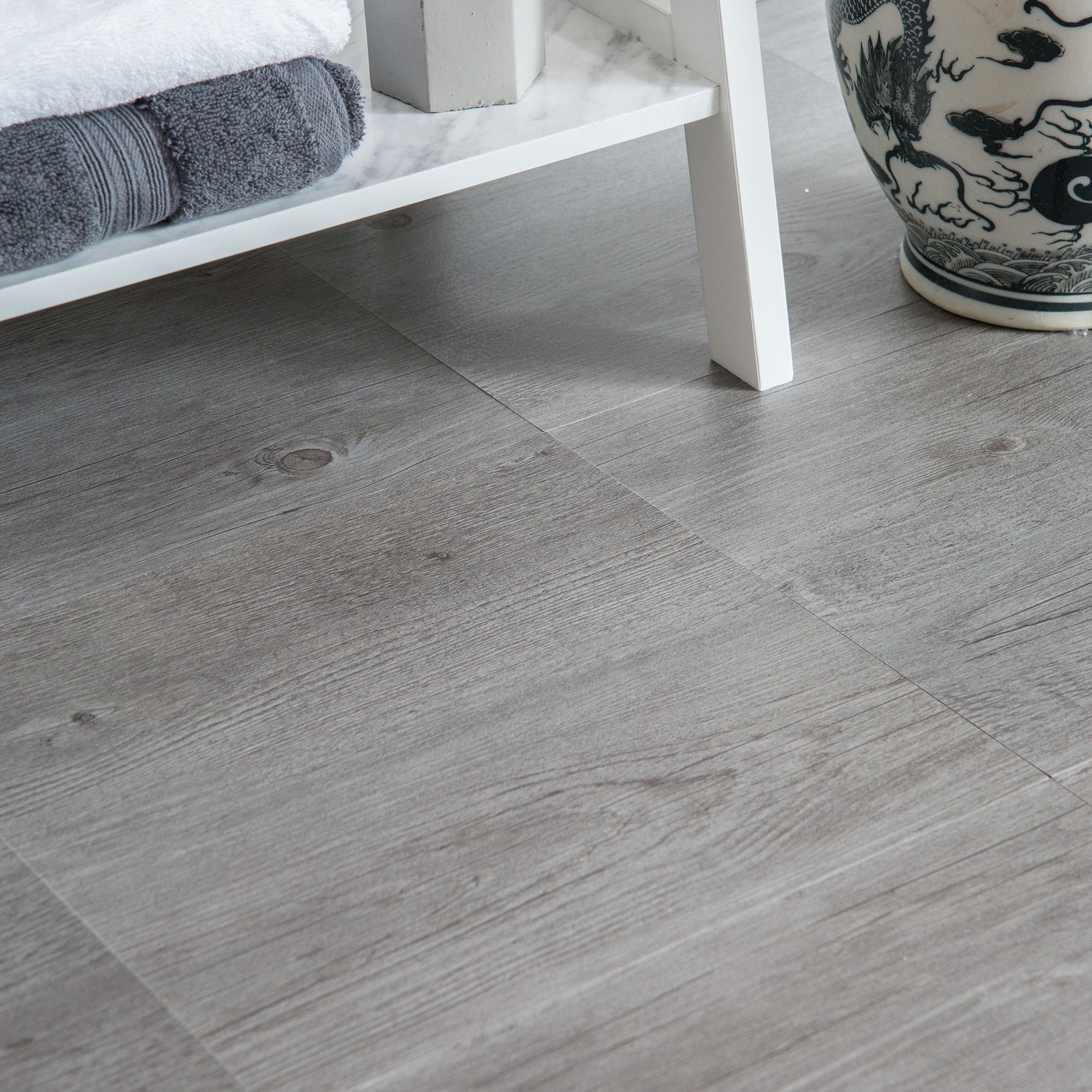 D-C-Fix Floor Covering Grey Oak Wood Effect Tiles, Pack Of 11 Price Comparisons | Compare The Build