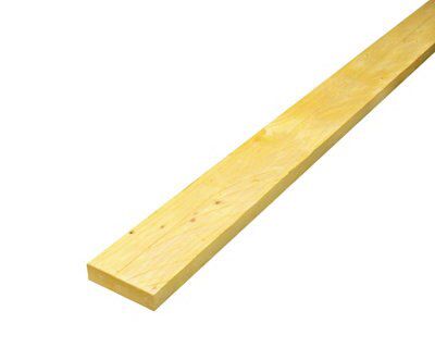 Rough sawn Whitewood Stick timber (L)2.4m (W)100mm (T)22mm, Pack of 4 | Compare The Build