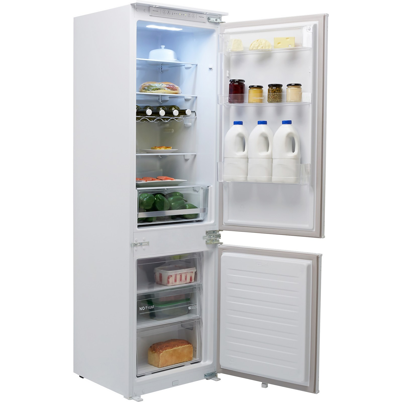 Hisense RIB312F4AWF Integrated 70/30 Frost Free Fridge Freezer with Sliding Door Fixing Kit - White Price Comparisons | Compare The Build