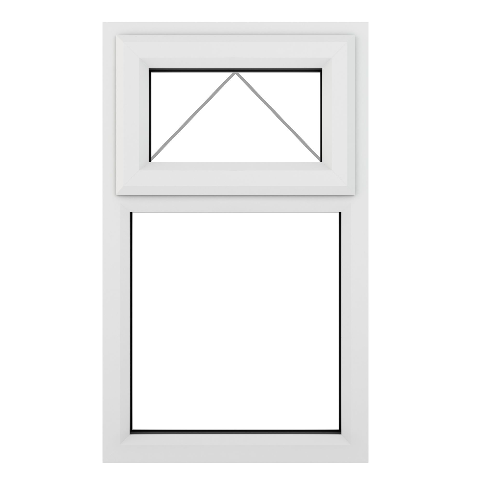 GoodHome Clear Double Glazed White Upvc Top Hung Window, (H)965mm (W)610mm Price Comparisons | Compare The Build