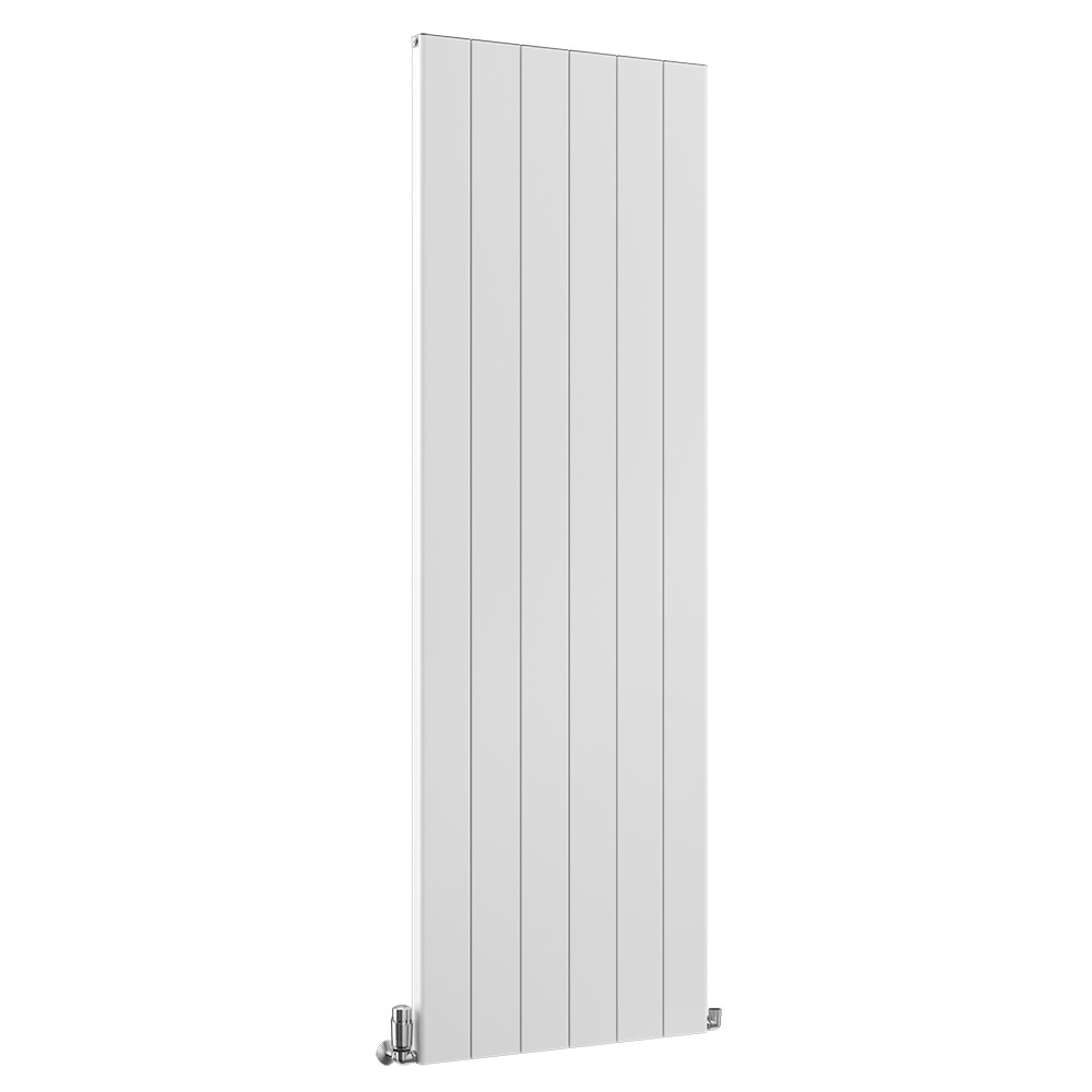 Nordic Beta Aluminium Designer Vertical Radiator, Gloss White, 1834mm x 660mm | Compare The Build