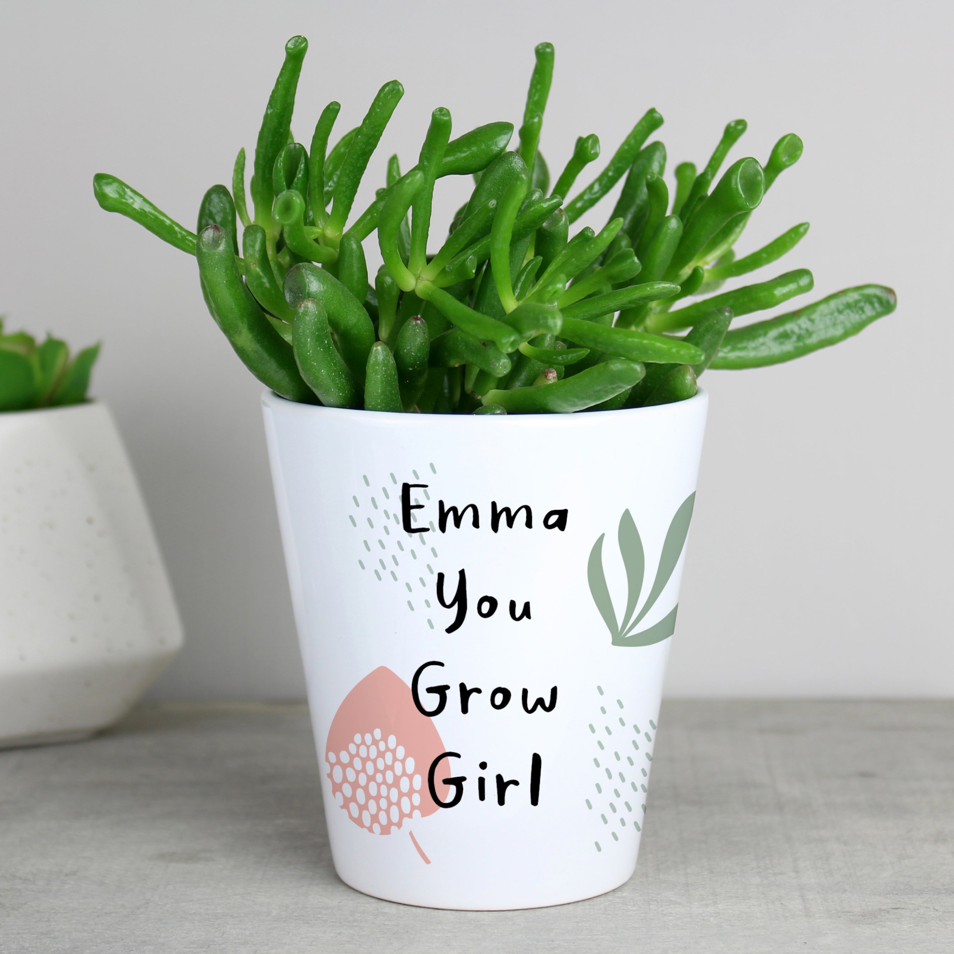 Personalised Abstract Pattern Plant Pot White Price Comparisons | Compare The Build