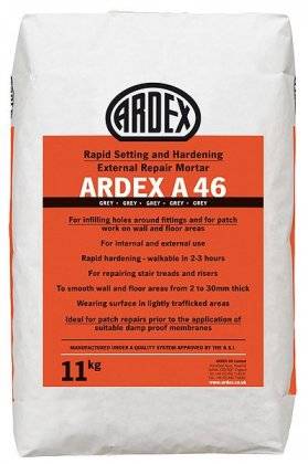 Ardex A 46 - External & Internal Repair Mortar Grey 11kg Price Comparisons | Compare The Build