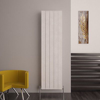 Carisa Monza Vertical Designer Radiator, White (W)470mm (H)1800mm Price Comparisons | Compare The Build