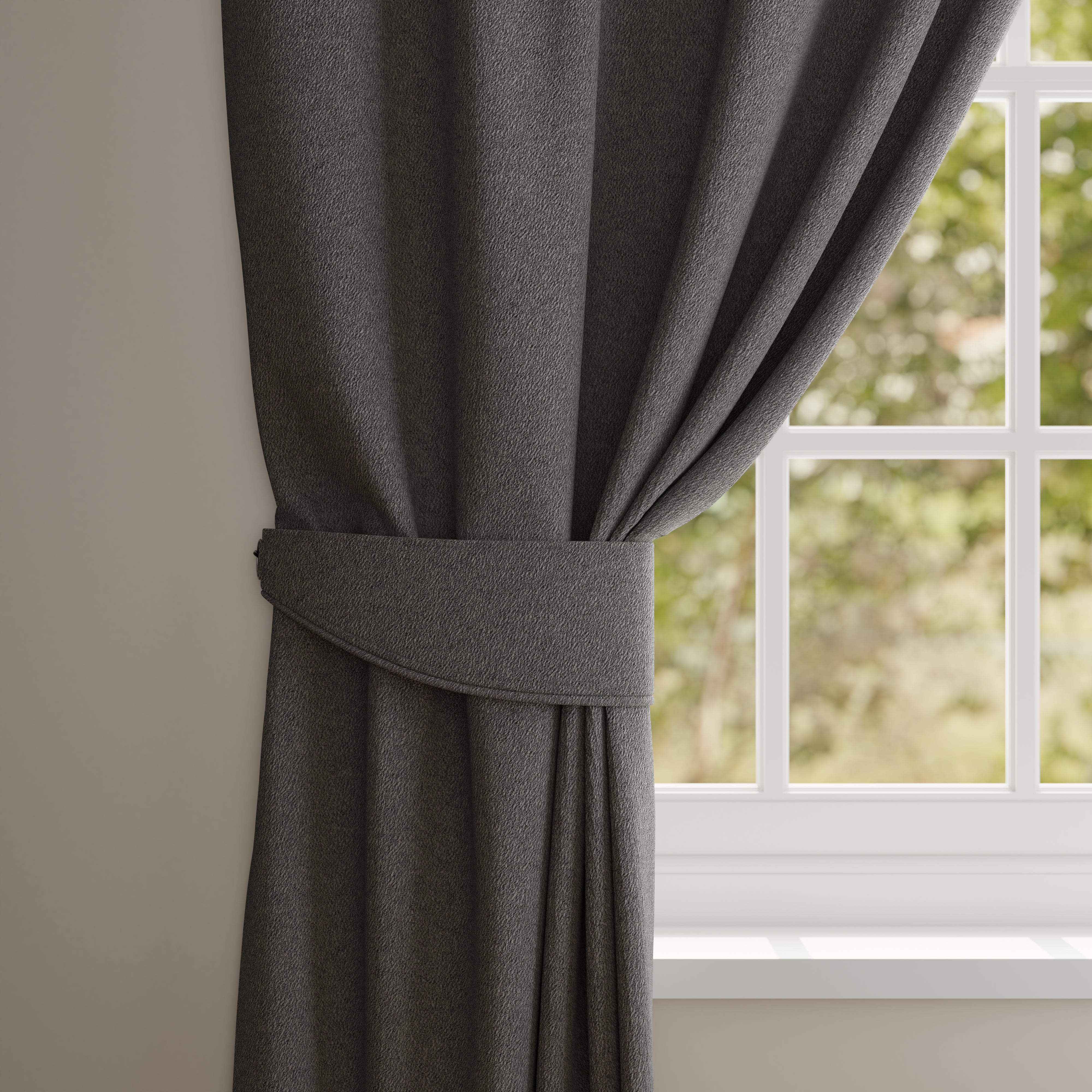 Churchgate Boucle Made to Measure Tieback Churchgate Boucle Pewter Price Comparisons | Compare The Build