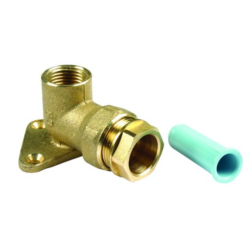Plasson Push-Fit Brass Wall Plate Elbow 25mm X 1/2 Inch 1000D10 Price Comparisons | Compare The Build
