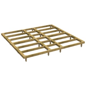 Power Sheds 10 x 10ft Pressure Treated Garden Building Base Kit Price Comparisons | Compare The Build