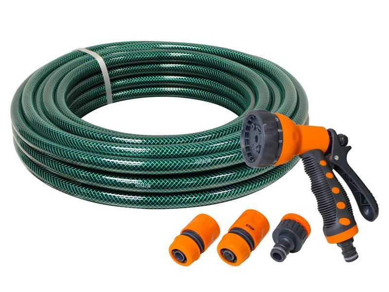 Faithfull FAIHOSE20AV PVC Garden Hose 20m with Fittings & Spray Gun | Compare The Build