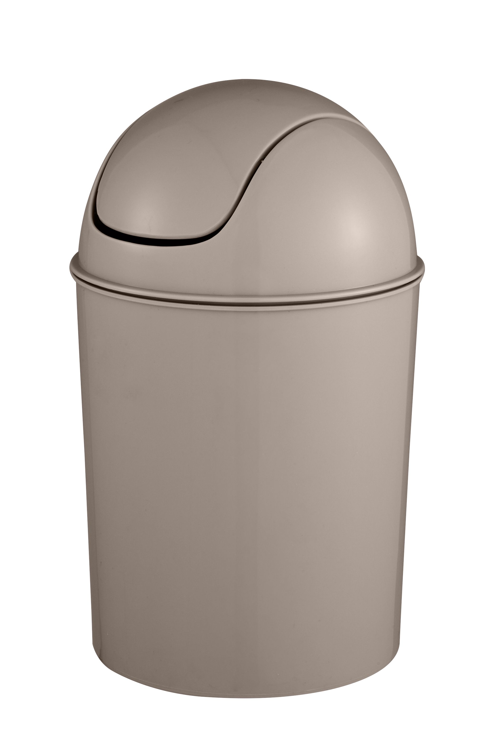 Cooke & Lewis Palmi Greige Plastic Round Bathroom Swing Top Lid Bin, 5L Price Comparisons | Compare The Build