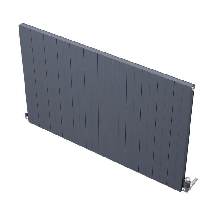 Apollo Malpensa Aluminum Horizontal Radiator, Anthracite Flat, 630mm x 1200mm Price Comparisons | Compare The Build