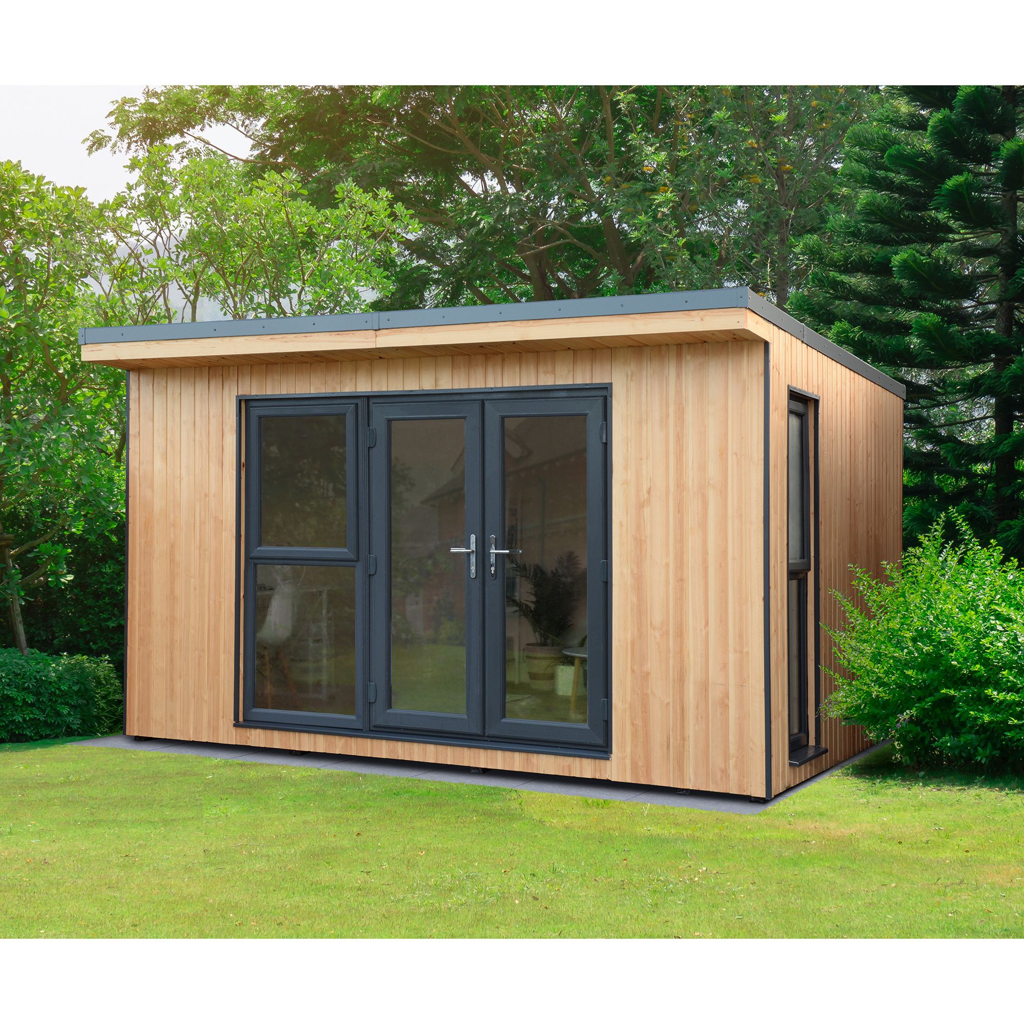 Forest Garden Xtend+ 13X11 Pent Tongue & Groove Garden Office - Assembly Service Included Price Comparisons | Compare The Build