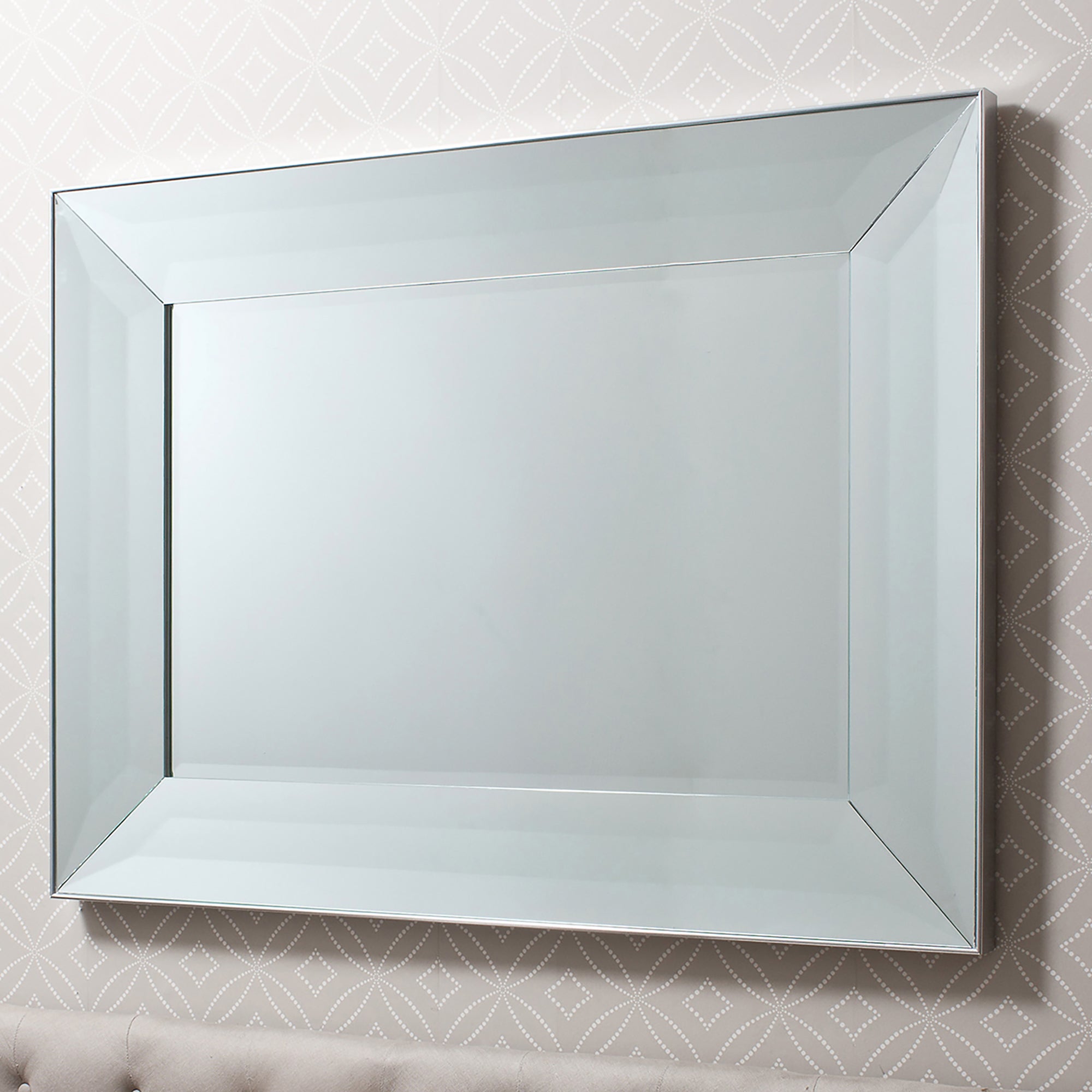 Gallina Mirror, Silver 92x122cm Silver Price Comparisons | Compare The Build