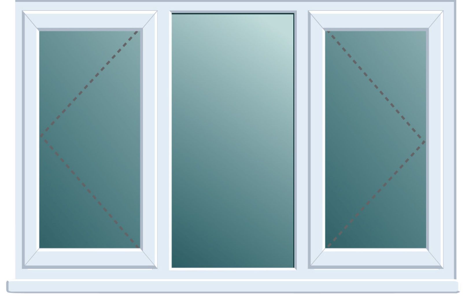 Frame One White Pvcu Double Side Hung With Centre Fixed Lite Window (H)1120mm (W)1760mm Price Comparisons | Compare The Build