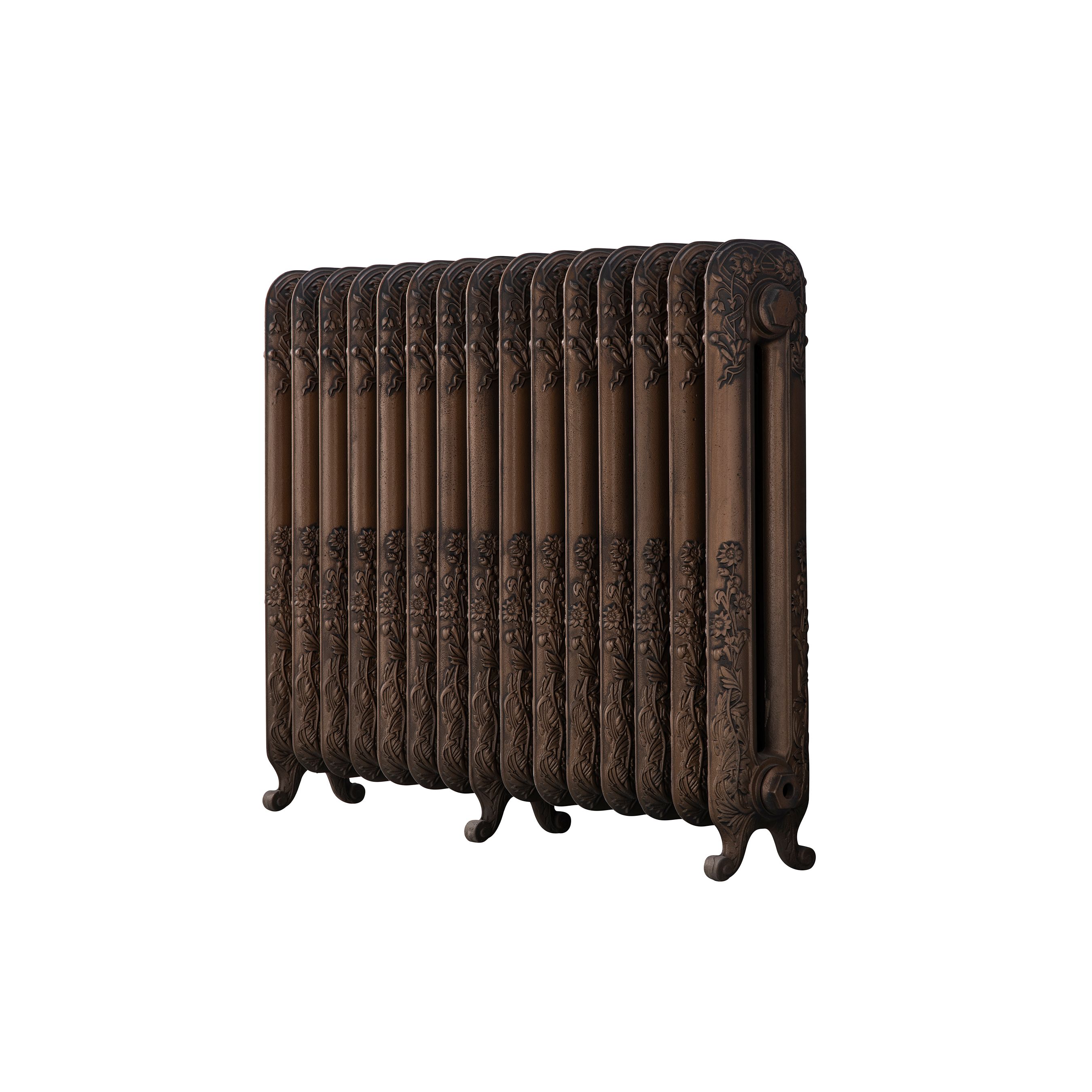 Arroll Daisy Cast Iron Bronze 15 Column Radiator, (W)1009mm X (H)794mm | Compare The Build