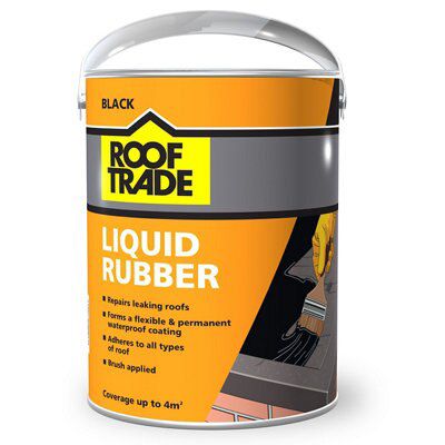 Rooftrade Black Liquid Rubber Roof Sealant 4L Price Comparisons | Compare The Build