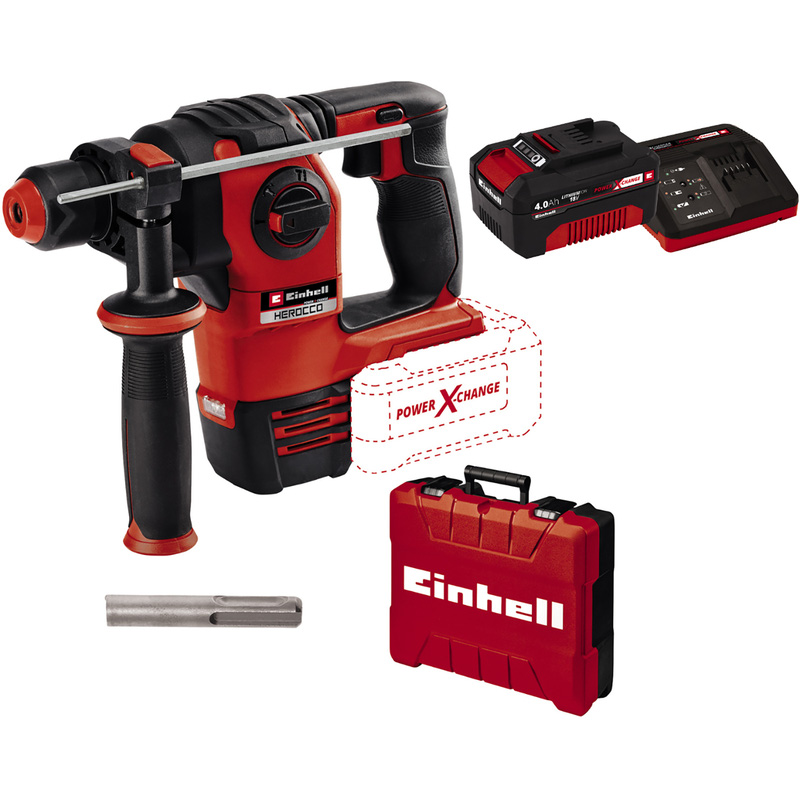 Einhell PXC Brushless Rotary Hammer Kit 1x 4.0Ah | Compare The Build