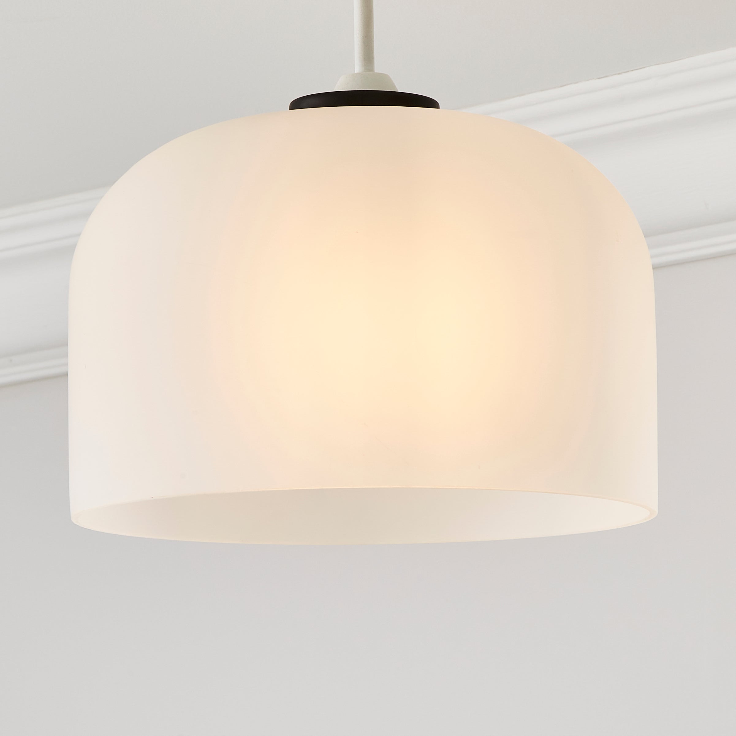 Palazzo Easy Fit Frosted Pendant Light White Price Comparisons | Compare The Build