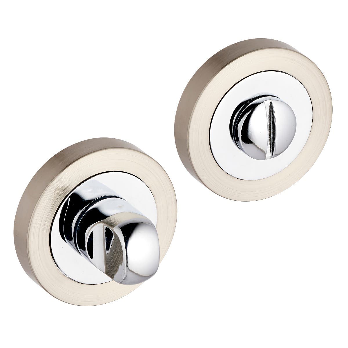 Bathroom Thumbturn and Release Set - Dual Tone Nickel Price Comparisons | Compare The Build