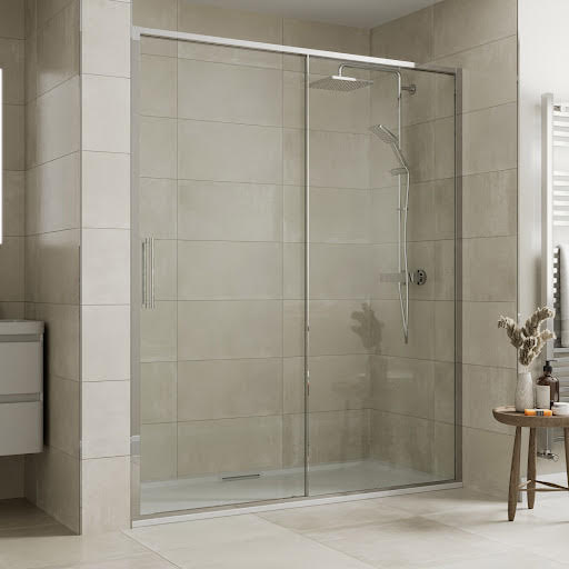 Mira Ascend Sliding Shower Door 1700mm - 8mm C1.1862.193 | Compare The Build