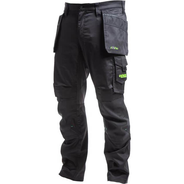 Apache Mens Bancroft Slim Fit Stretch Holster Trousers Black / Grey 36" 31" | Compare The Build