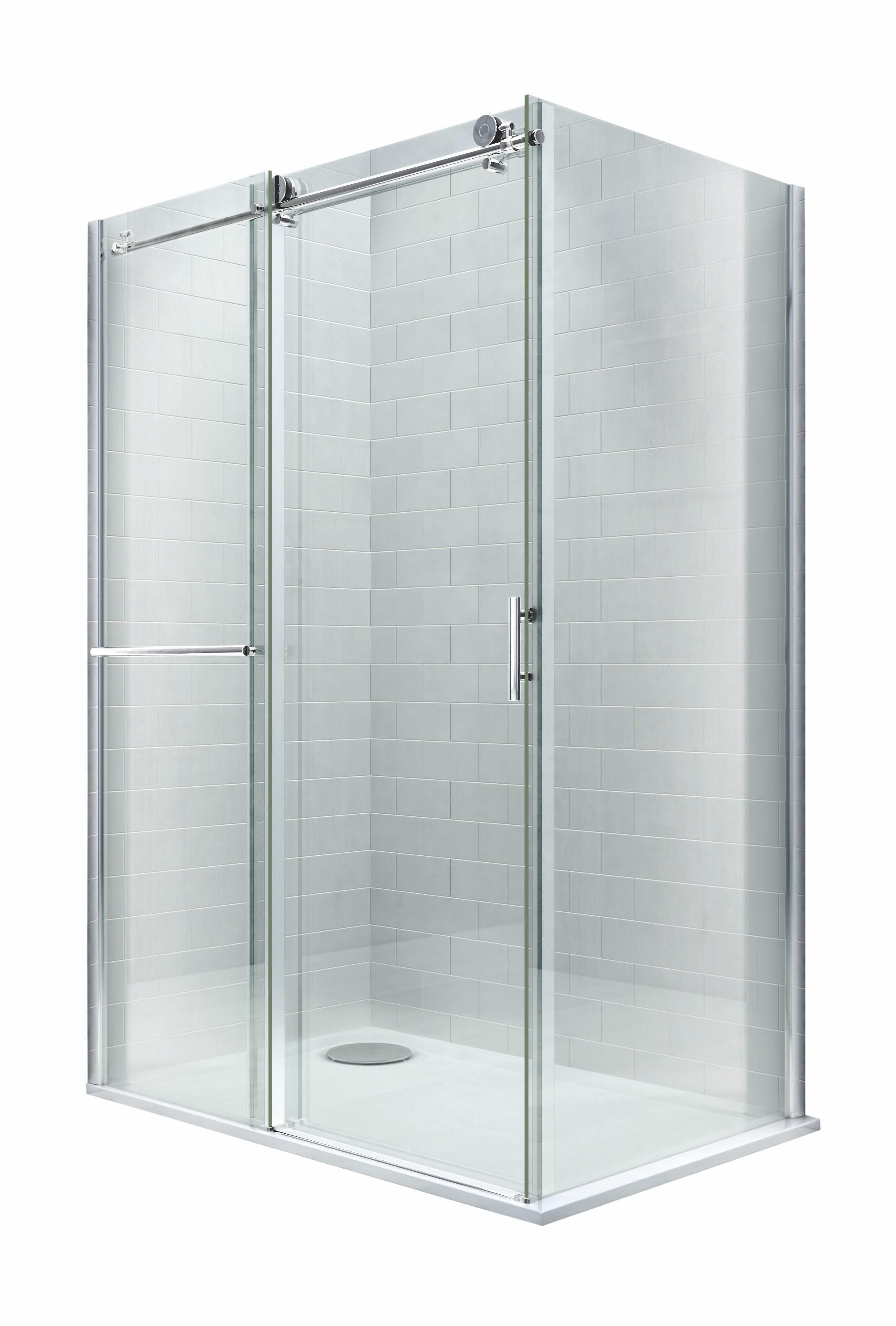 Cooke & Lewis Eclipse Rectangular Shower Enclosure, Tray & Waste With Sliding Door (W)1200mm (D)800mm Price Comparisons | Compare The Build