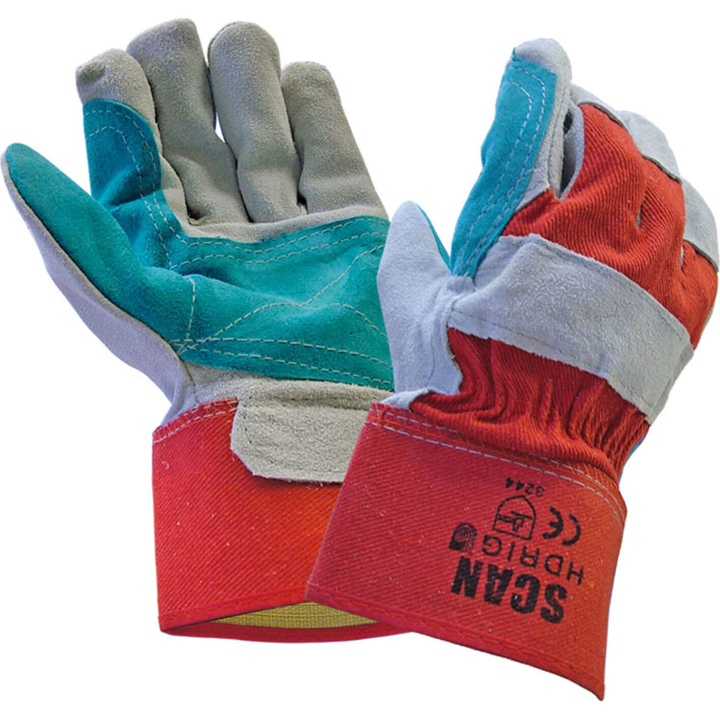 Scan Heavy Duty Rigger Gloves Multi Coloured One Size Price Comparisons | Compare The Build