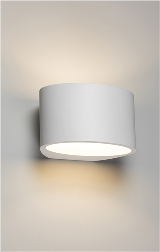 KnightsBridge 230V G9 40W Curved Up and Down Plaster Wall Light 200mm Price Comparisons | Compare The Build
