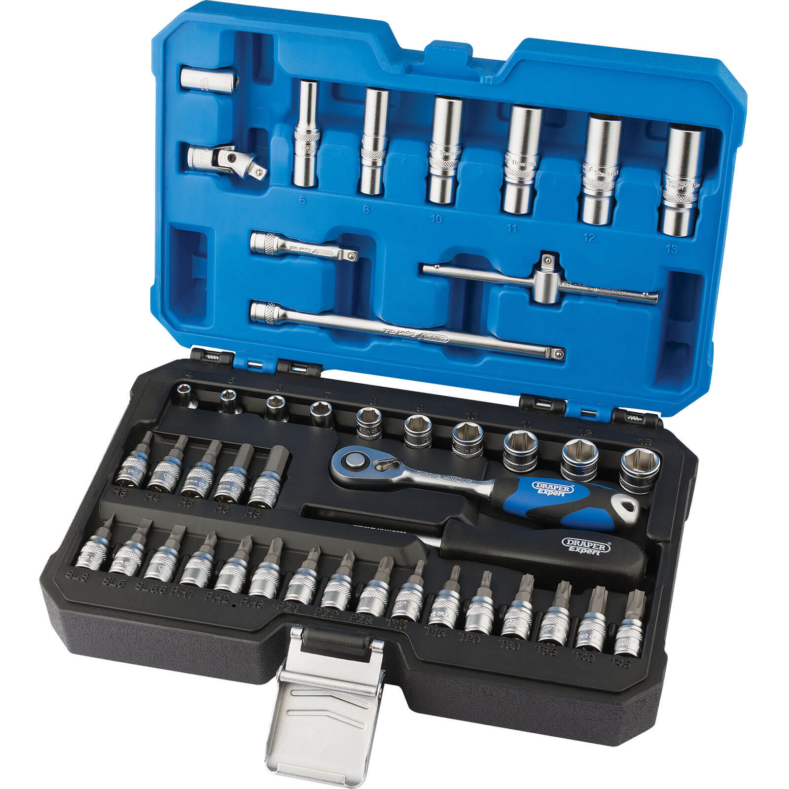 Draper 44 Piece 1/4" Drive Hex Socket and Socket Bit Set 1/4" Price Comparisons | Compare The Build