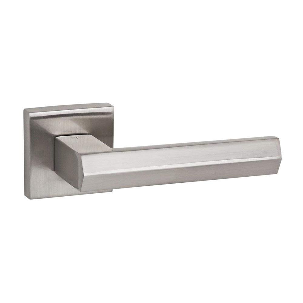 Atlantic Senza Pari Davoli Designer Lever on Flush Square Rose - Satin Nickel Atlantic UK SP216SN | Compare The Build