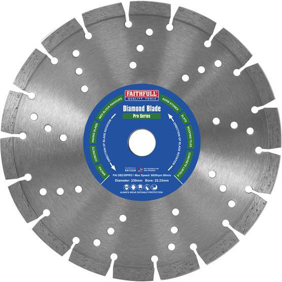 Faithfull Professional Diamond Cutting Disc 230mm | Compare The Build