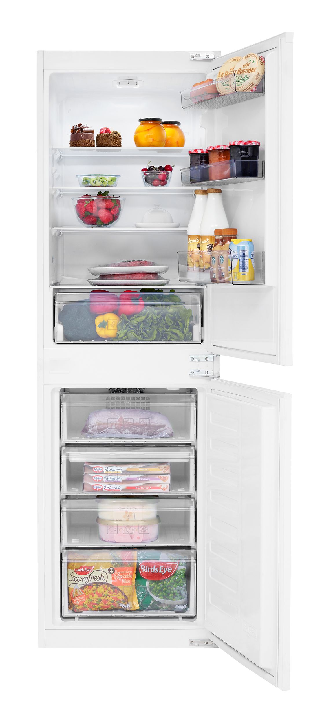 Beko Icqfd355 50:50 White Integrated Fridge Freezer Price Comparisons | Compare The Build