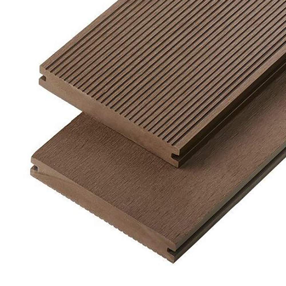 Cladco Solid Composite Decking Board 2.4m - Coffee Brown WPCSC22 Price Comparisons | Compare The Build