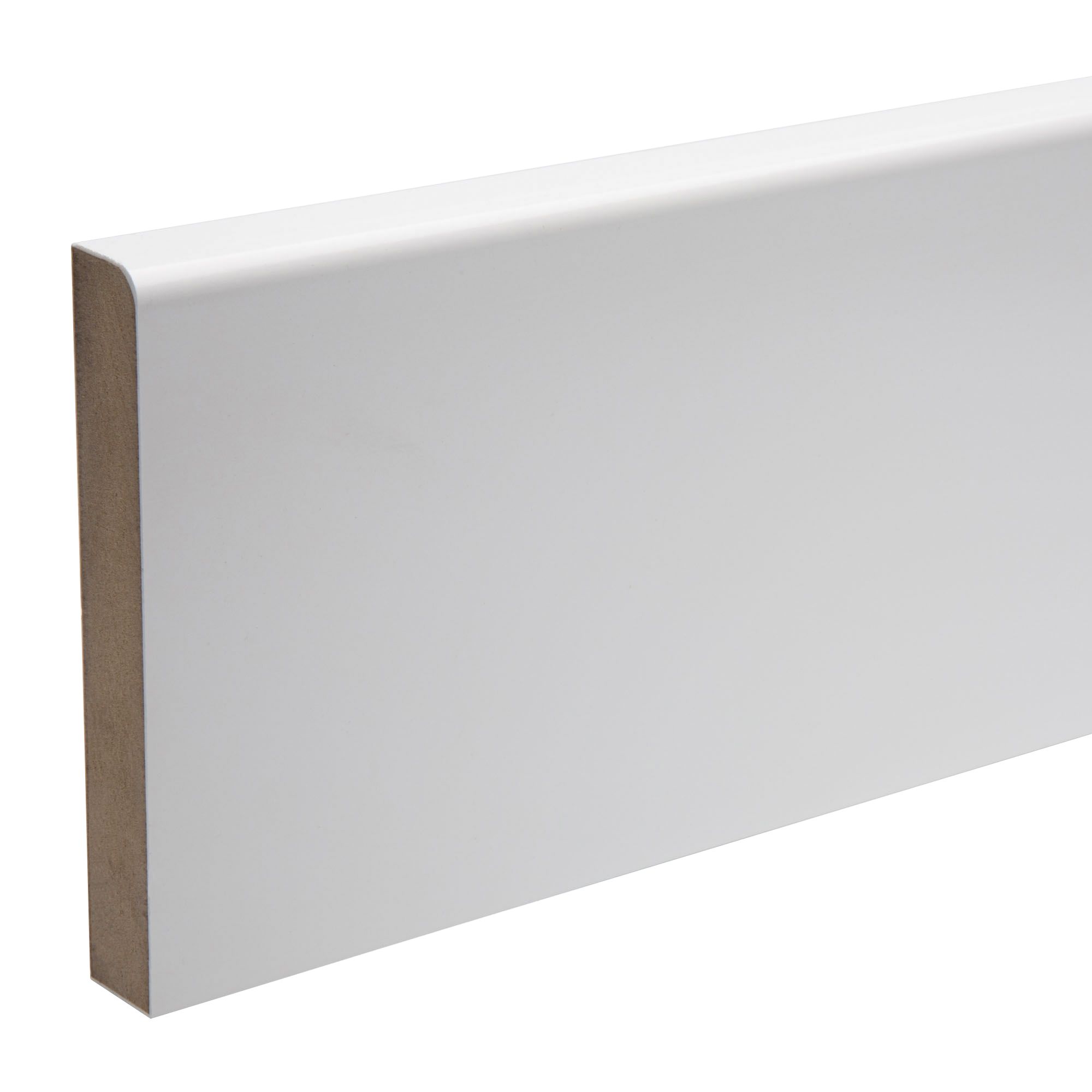 KOTA White MDF Rounded Softwood Skirting board (L)2.4m (W)119mm (T)18mm, Pack of 2 Price Comparisons | Compare The Build