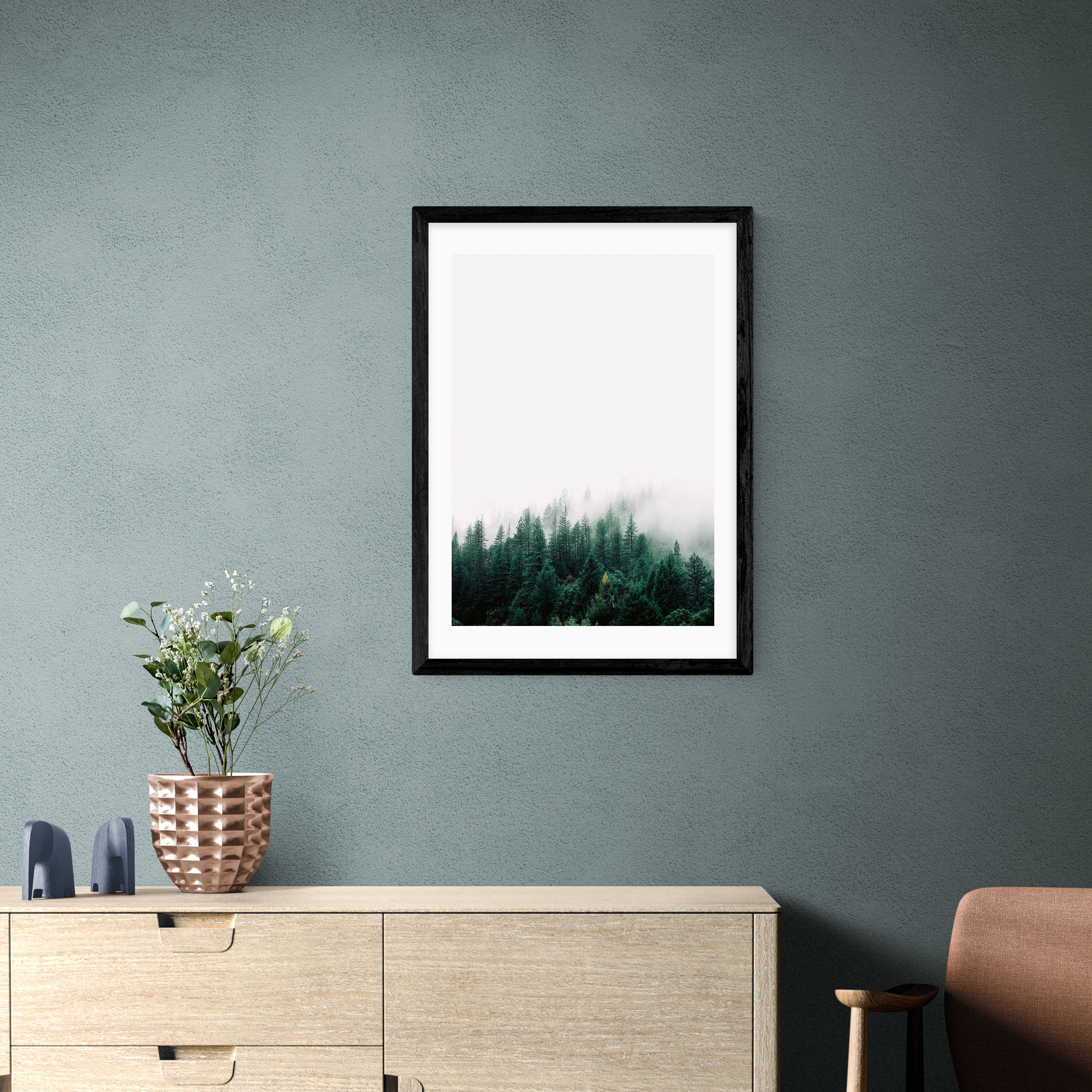 East End Prints Forest Mist Print Green Price Comparisons | Compare The Build