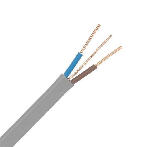 Zexum Grey 1mm 14A Brown Blue Twin & Earth (T&E) 6242Y Flat PVC Harmonised Lighting Power Cable - 100 Meter Price Comparisons | Compare The Build