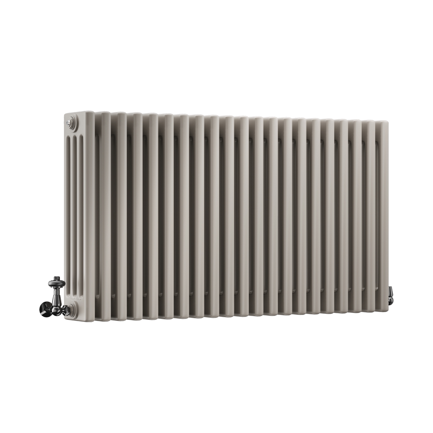 DQ Modus 4 Column Horizontal Radiator, Stone Grey, 600mm x 1220mm Price Comparisons | Compare The Build