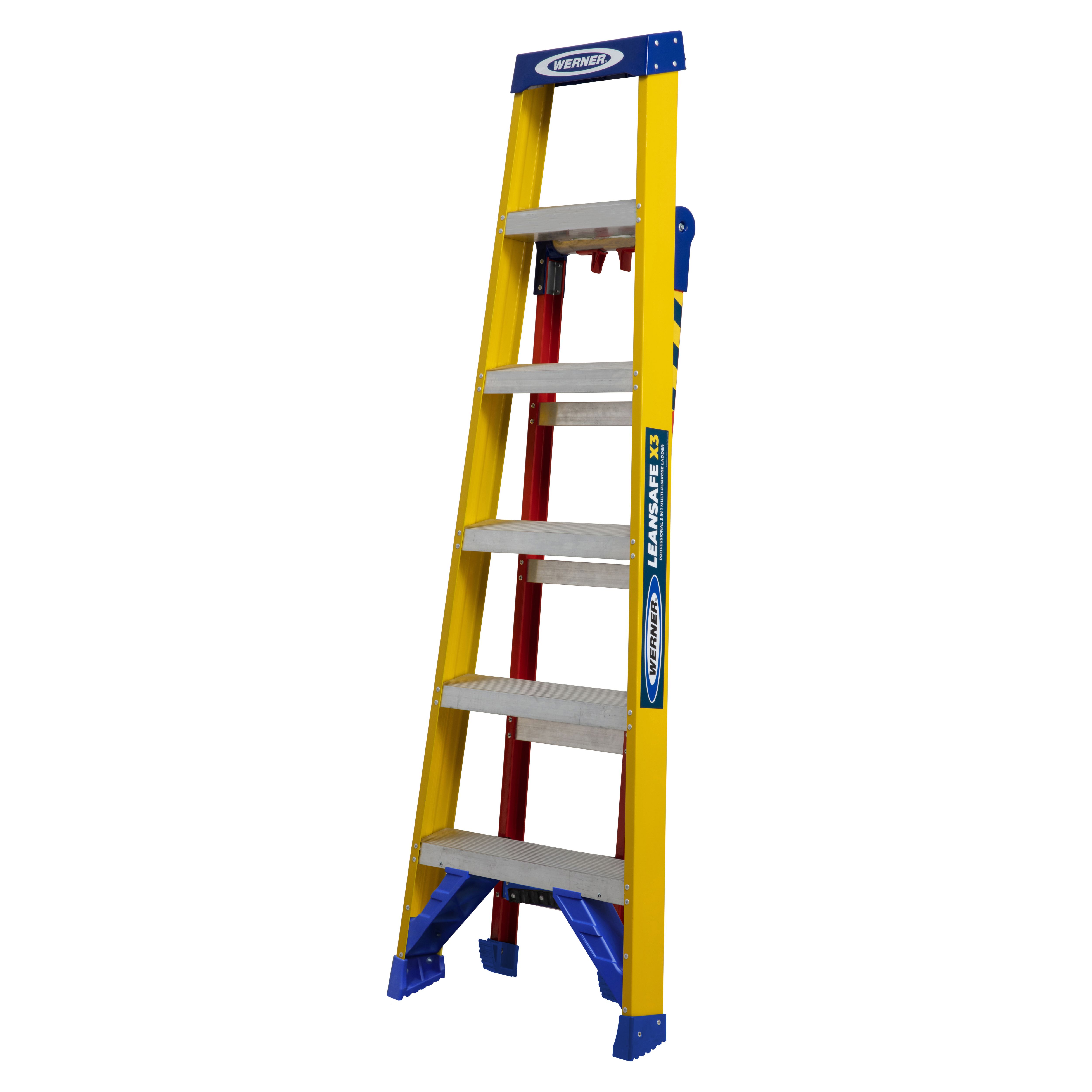 Werner Leansafe 3-Way 2.89M Fibreglass Combination Ladder Price Comparisons | Compare The Build