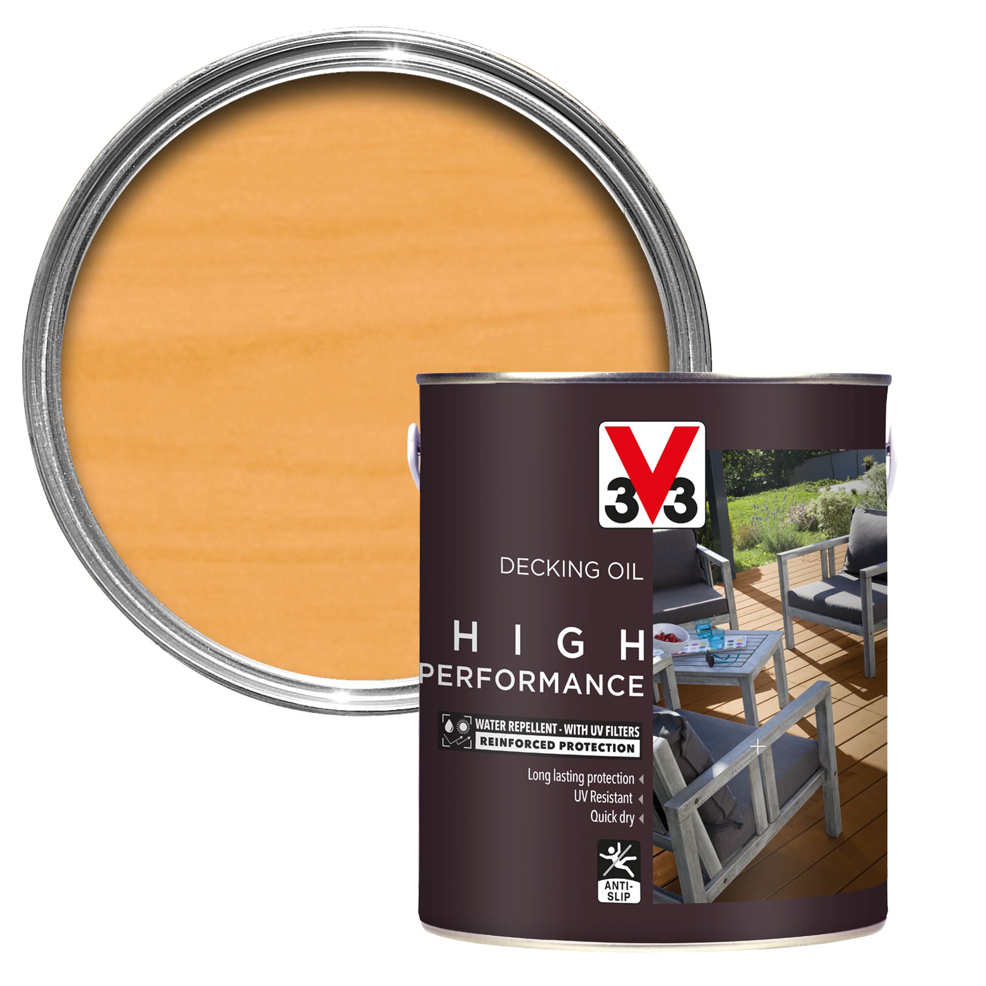 V33 High performance Clear UV resistant Decking Wood oil, 5L Price Comparisons | Compare The Build