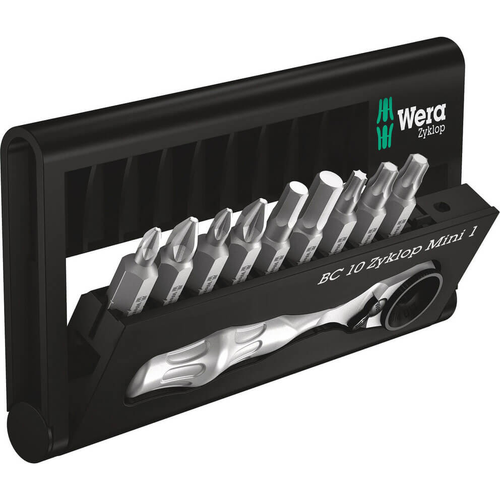 Wera 10 Piece Zyklop Screwdriver Bit Set and Ratchet Price Comparisons | Compare The Build