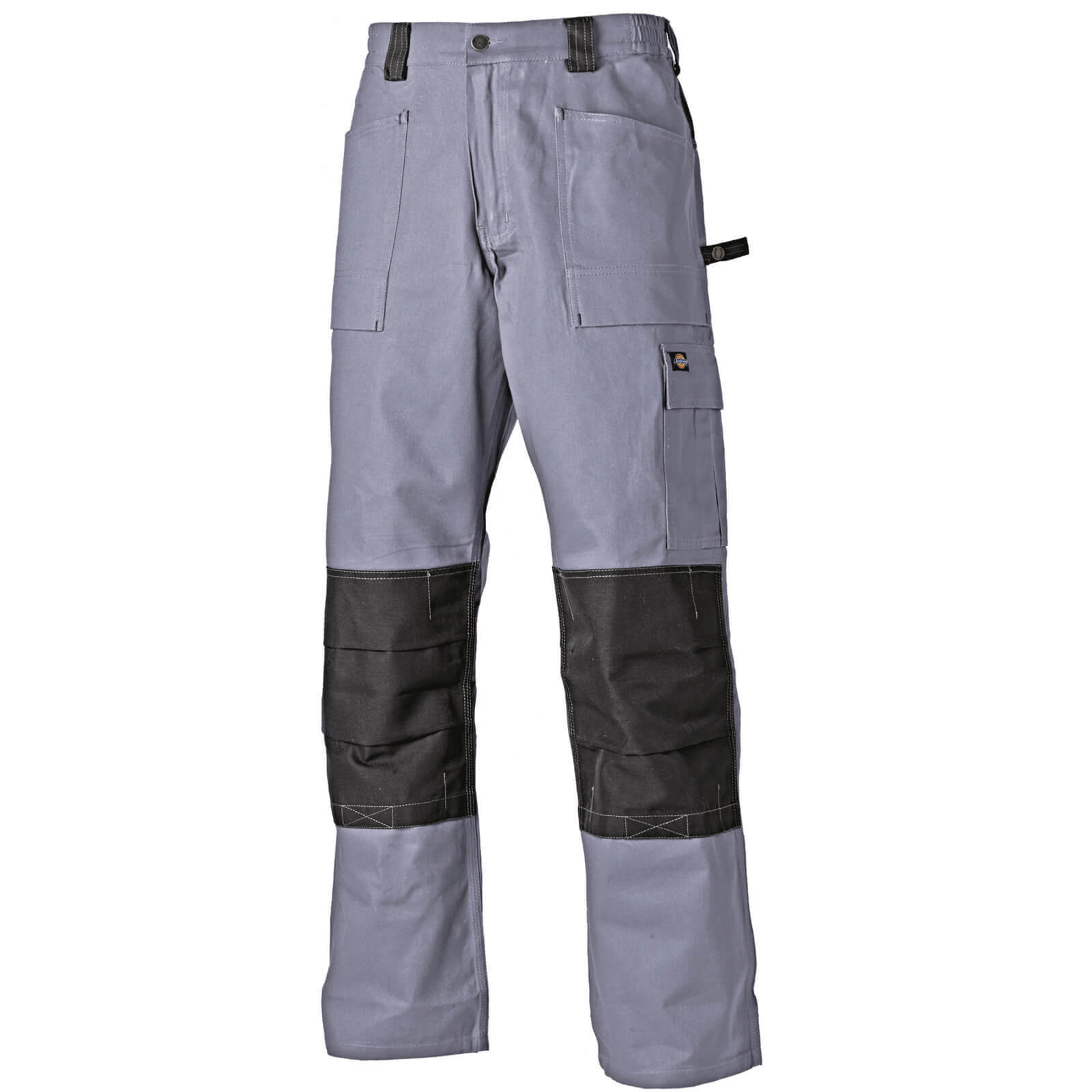 Dickies Mens Grafter Duo Tone 290 Trousers Grey / Black 46" 33" | Compare The Build