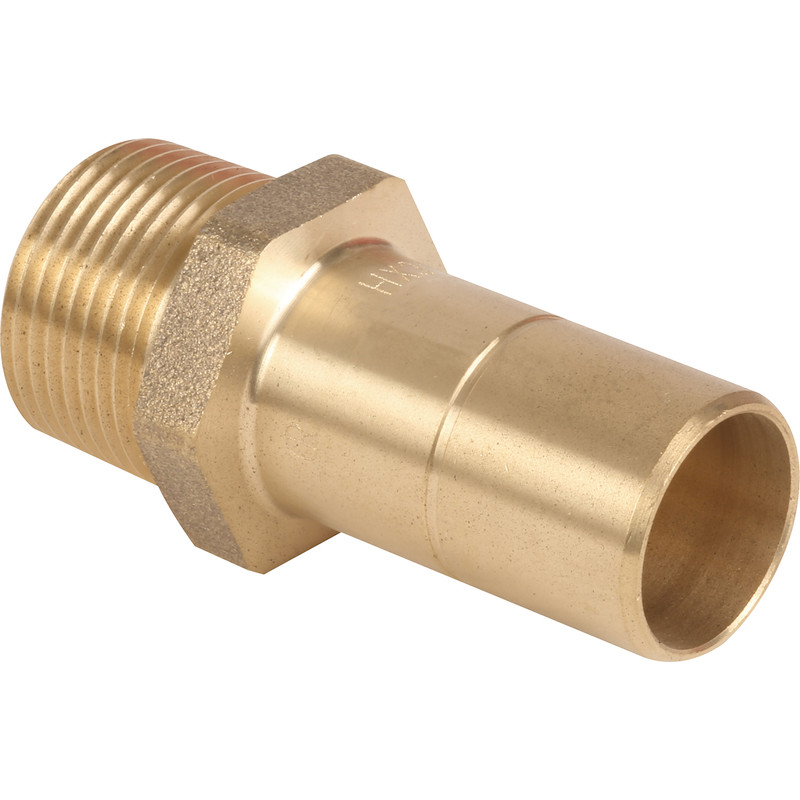 Hep2O Male Adaptor Brass Spigot 22mm x 3/4" in White Plastic/Brass Price Comparisons | Compare The Build