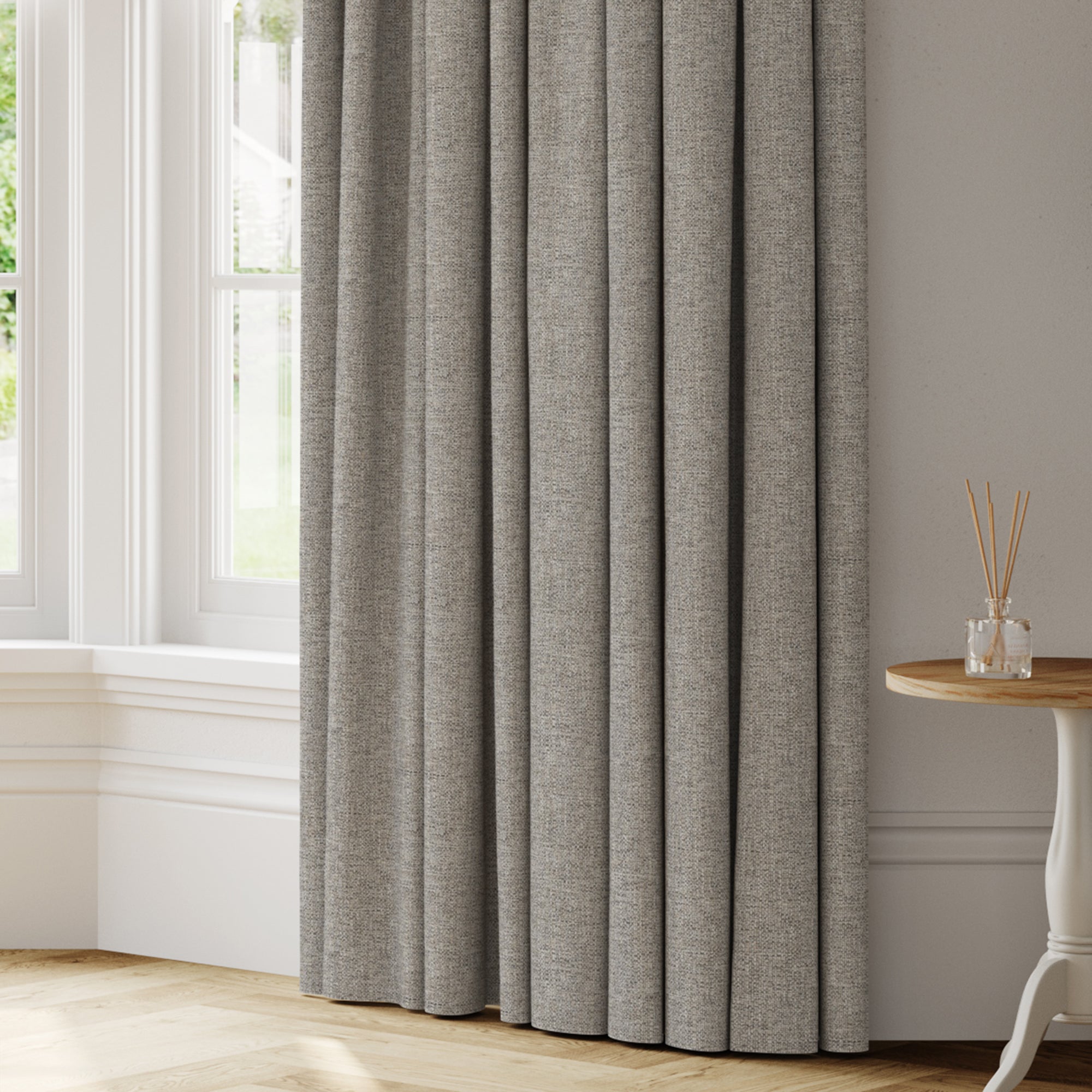Iona Made to Measure Curtains Grey Price Comparisons | Compare The Build